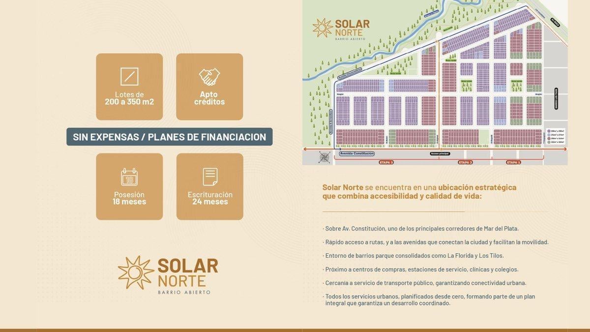 Foto de VENTA LOTE BARRIO ABIERTO SOLAR NORTE, imagen 1