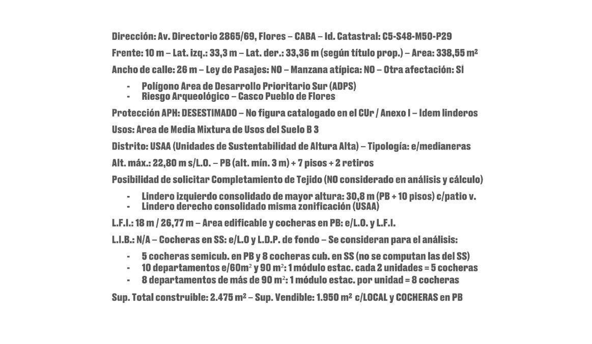 Foto de Venta Terreno USAA . Lote Simple Frente . Flores . Floresta, imagen 3