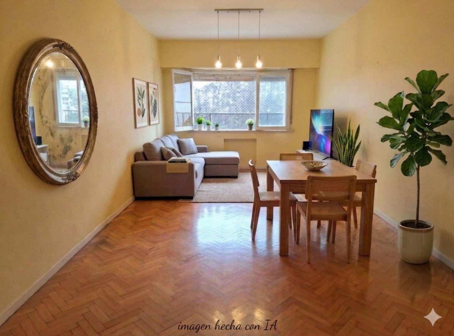 Departamento 2 ambientes en Monserrat- 52mt