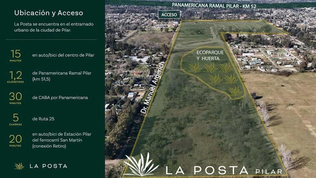 Venta Lote en Barrio Privado La Posta Pilar 4
