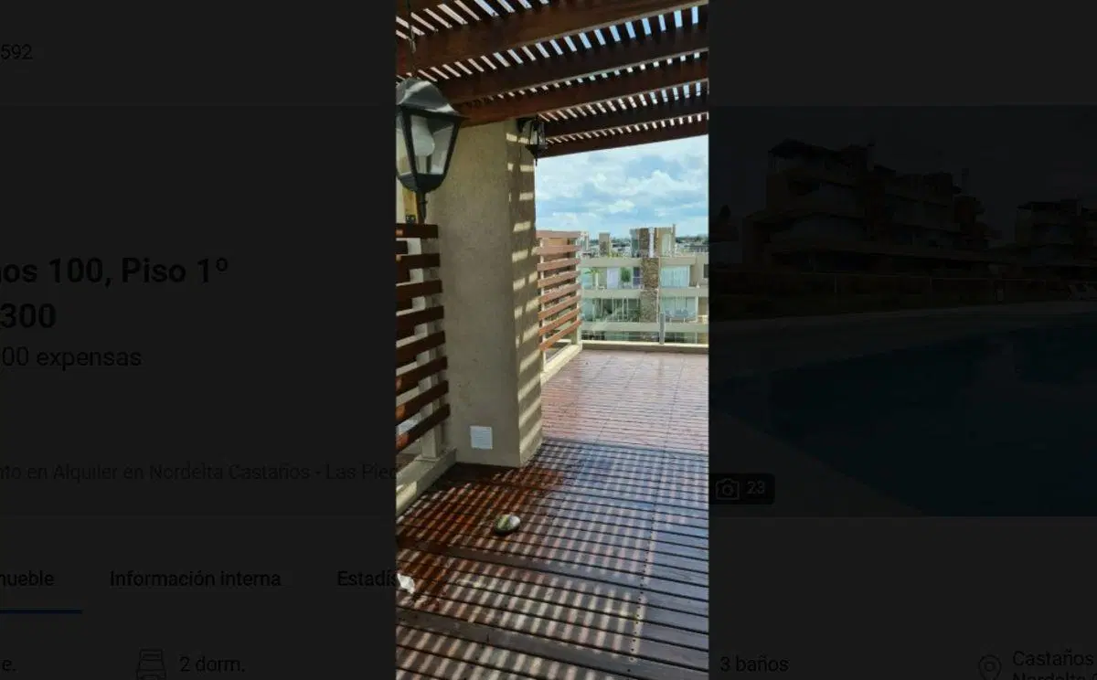 Depto Triplex en Alquiler Anual en Castaños, Las Piedras, Nordelta con Balcón TERRAZA ppia. 5