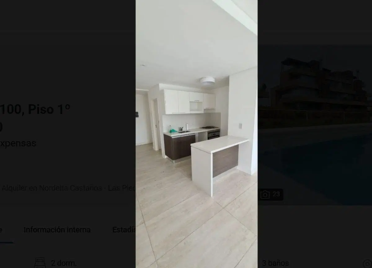 Depto Triplex en Alquiler Anual en Castaños, Las Piedras, Nordelta con Balcón TERRAZA ppia. 2