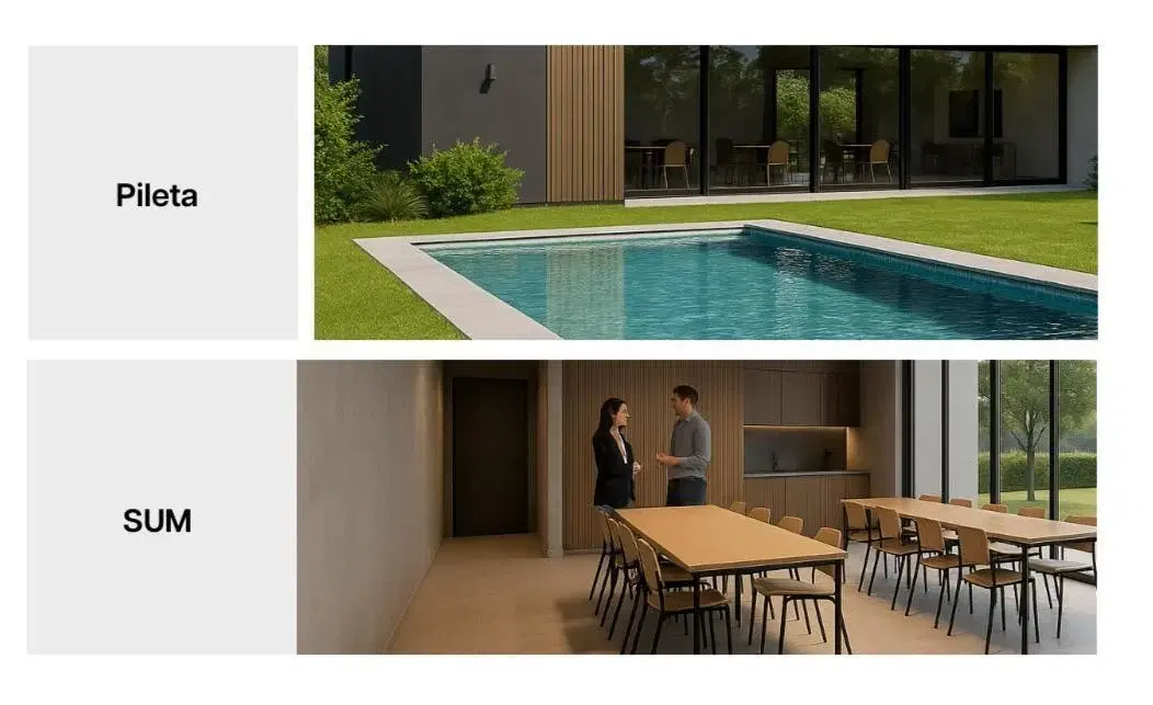 Casa en venta tres ambientes en Tacuarí, Pilar en pozo 3