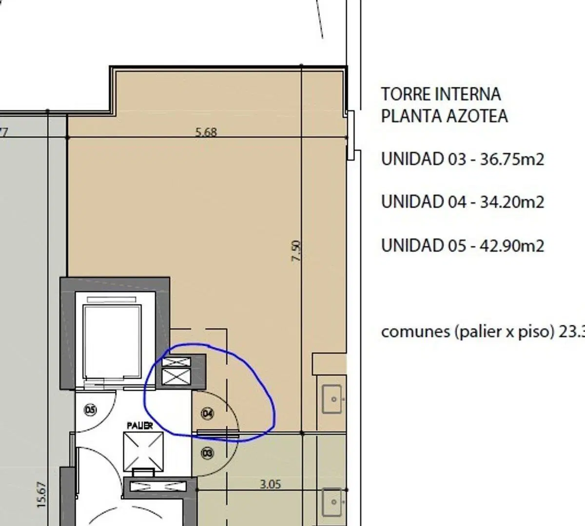 VENTA Semipiso 1 dormitorio  balcón Barrio Martin 4