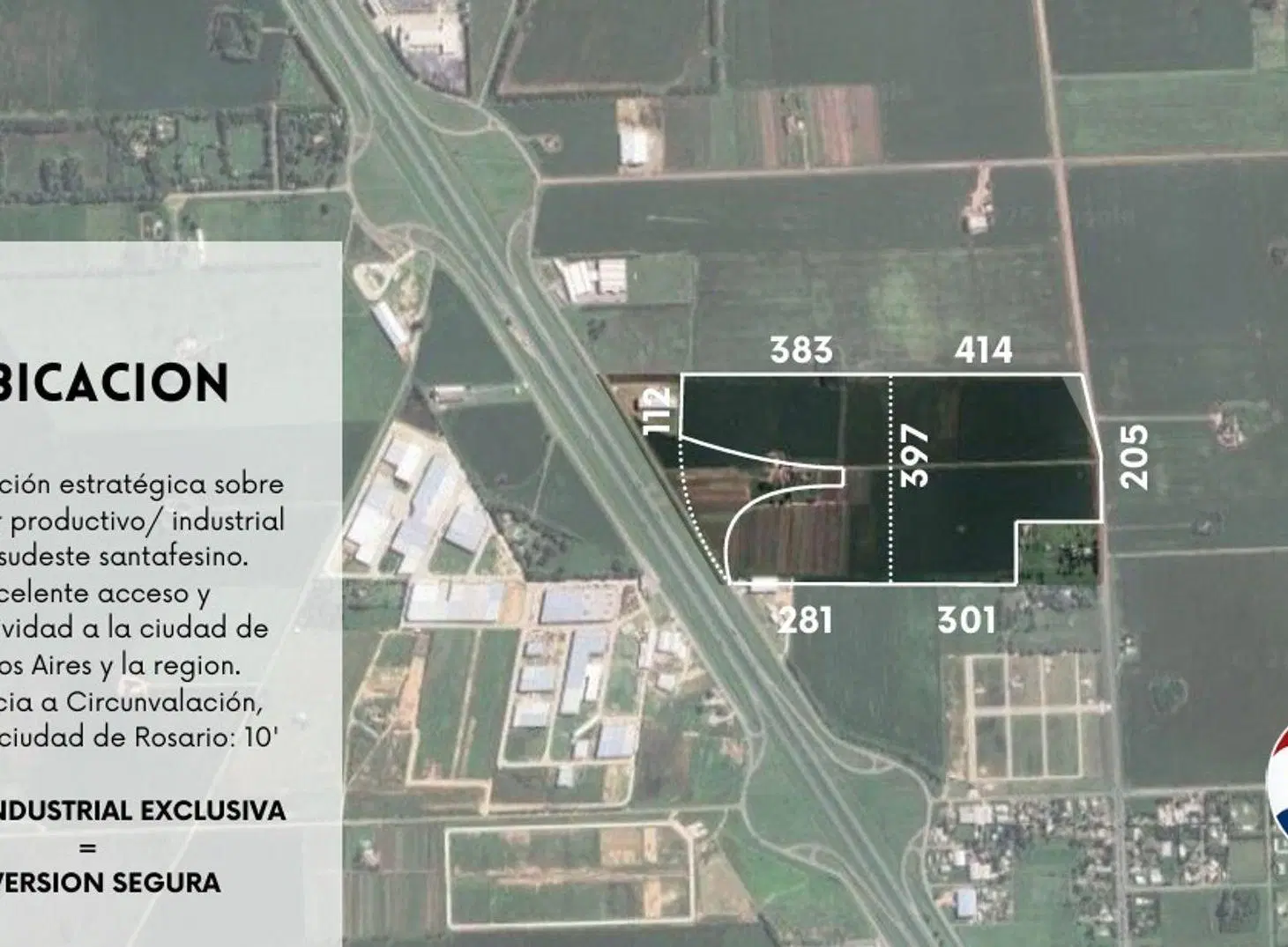 VENTA CAMPO INDUSTRIAL ALVEAR 12ha posibilidad 27h 2