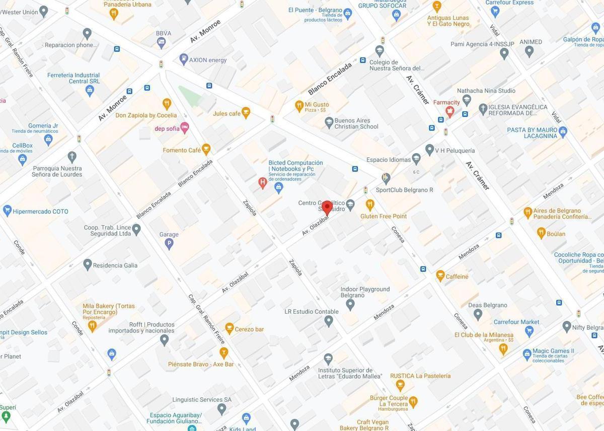 Departamento Monoambiente en Venta - 1 Baño - 28 m² - Belgrano R 1