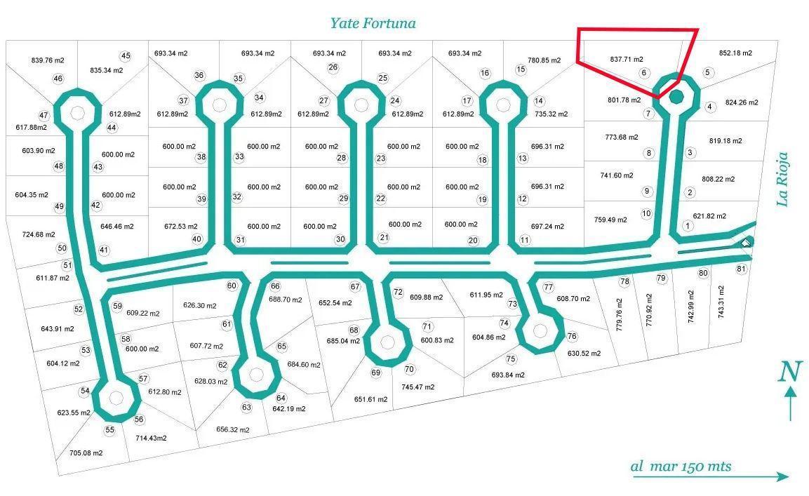 Terreno en Venta - 873 m² - Aguas Verdes 1