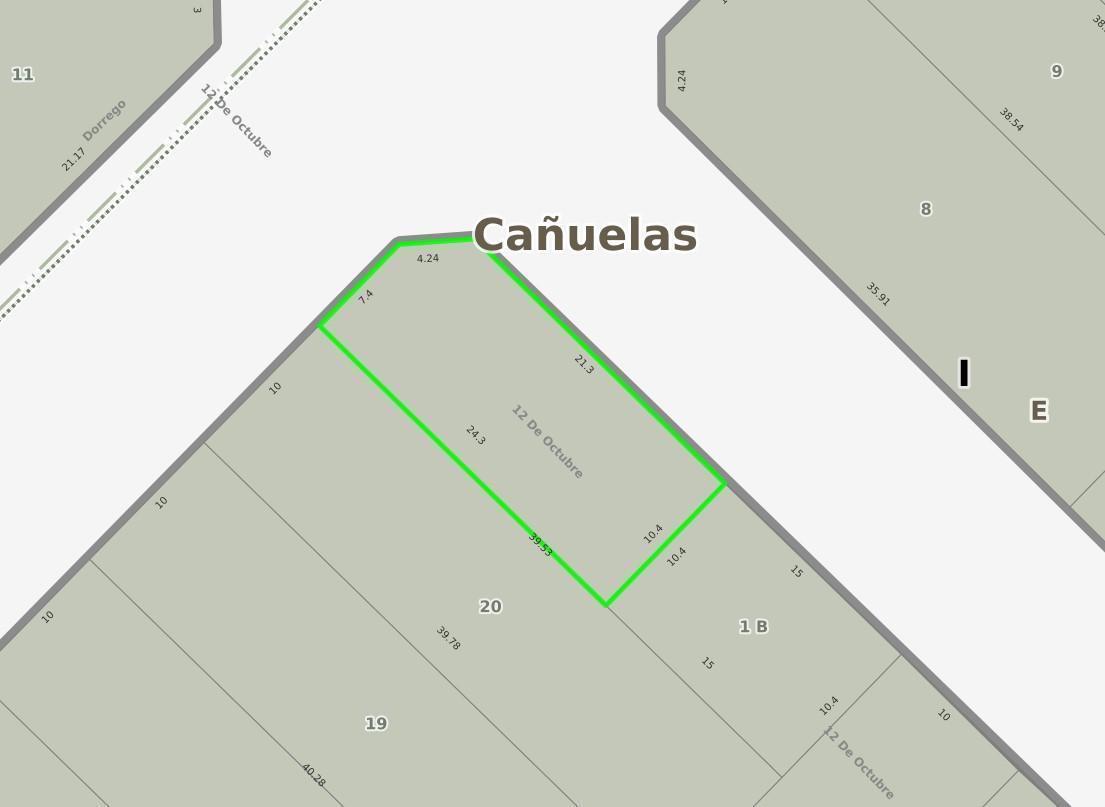 Terreno en venta - 248Mts2 - Cañuelas