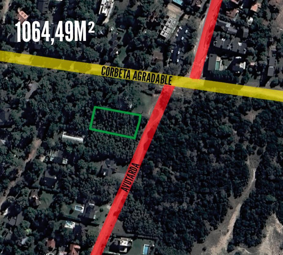 Terreno en venta - 1064.49mts2 - Pinamar