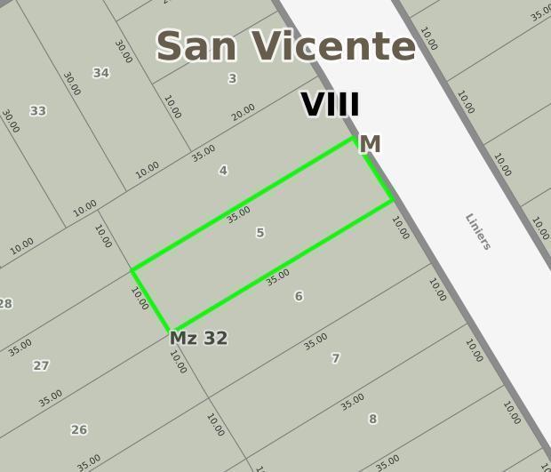Terreno en venta - 350Mts2 - Alejandro Korn, San Vicente