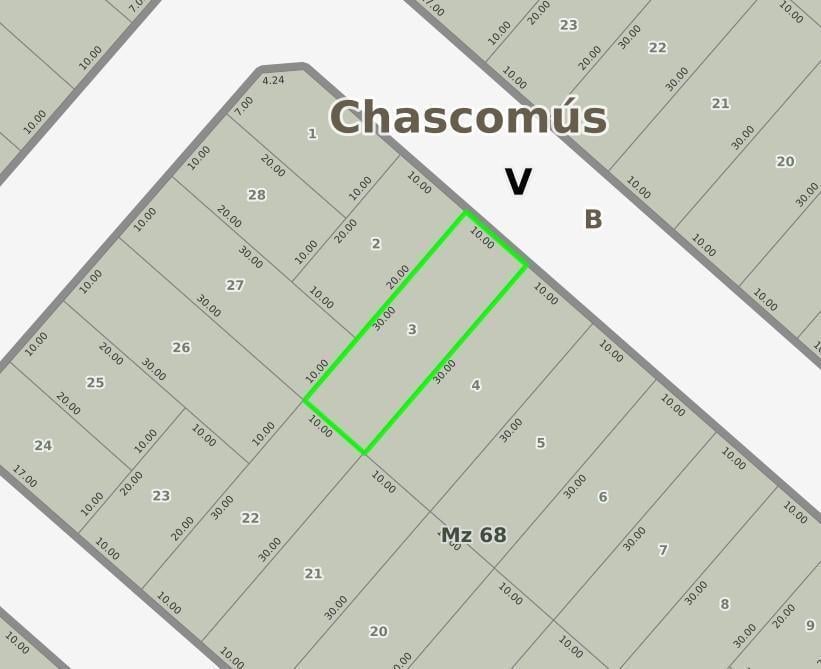 Terreno en venta - 300Mts2 - Chascomus