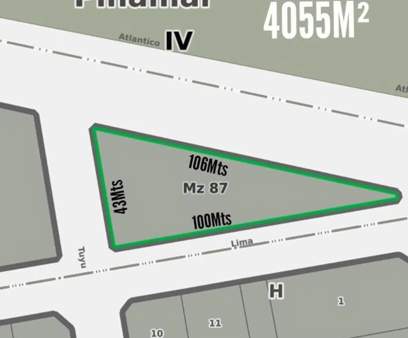 Terreno en venta - 4055Mts2 - Pinamar 1