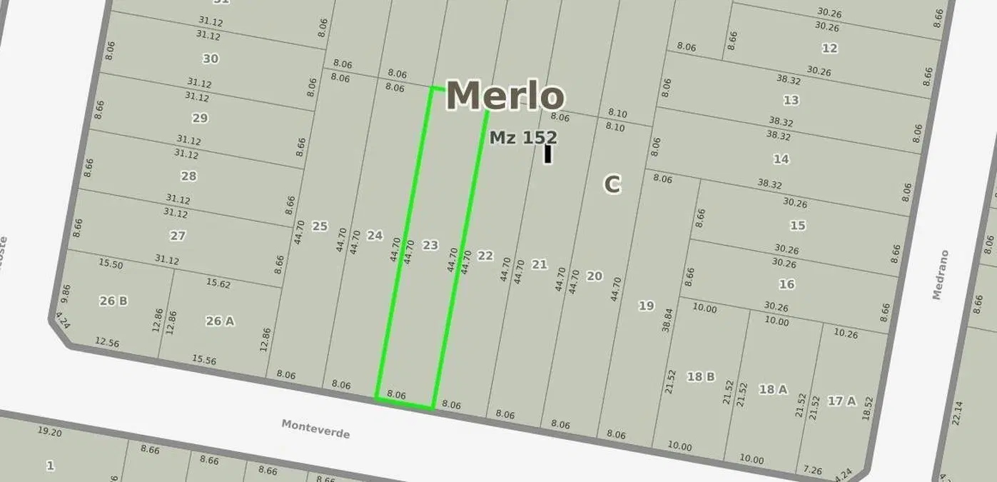 Terreno en venta - 360Mts2 - Merlo 2