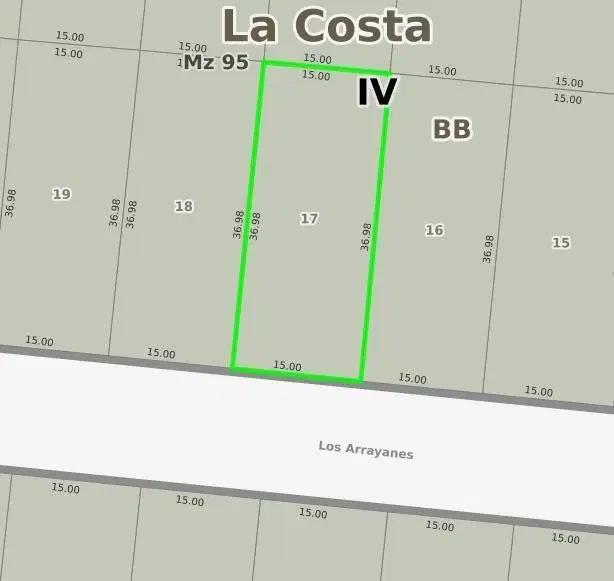 Terreno en venta - 555mts2 - Costa Del Este 5