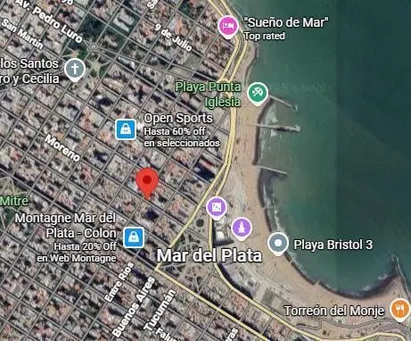 Departamento en venta - 2 Dormitorios 2 Baños - Mar del Plata 2