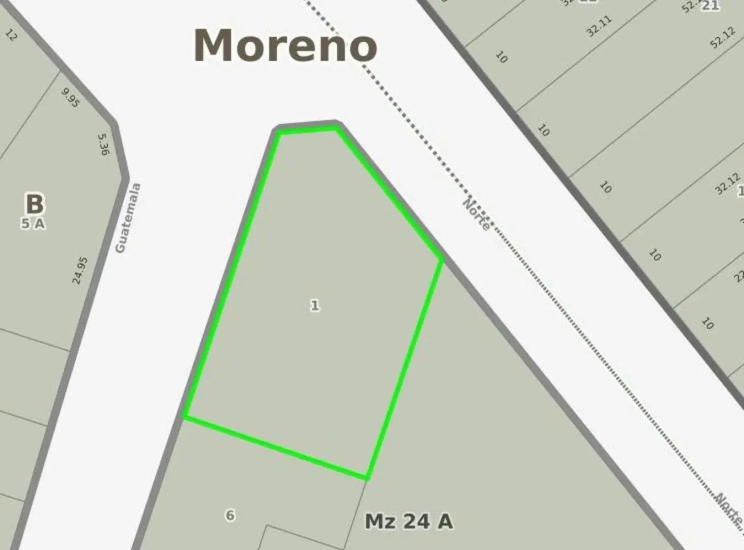 Terreno en venta - 977 mts2 - Moreno 3
