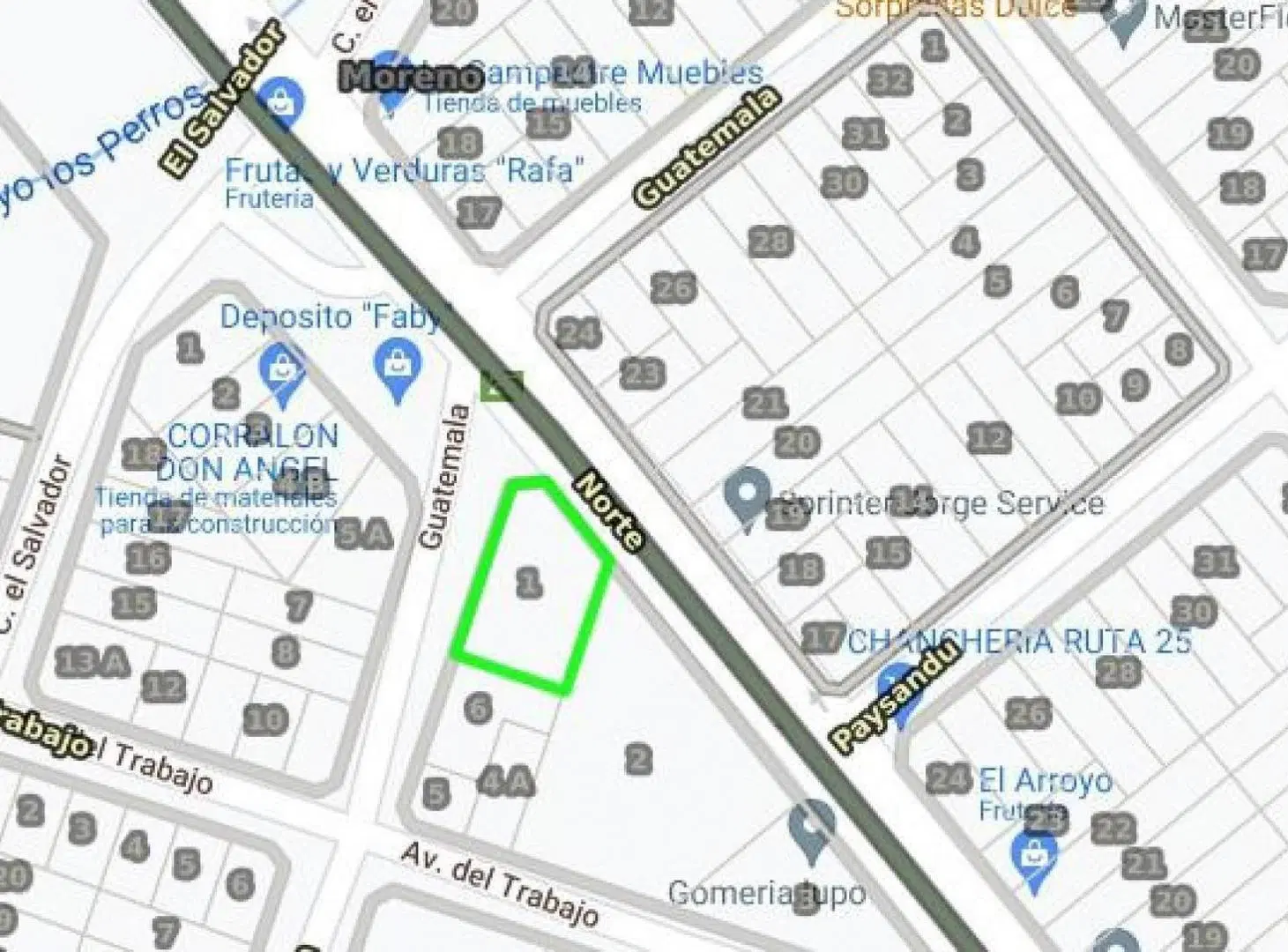 Terreno en venta - 977 mts2 - Moreno 2