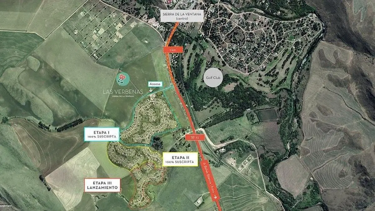 Terreno en venta - 860mts2 - Club de Campo Las Verbenas, Sierra De La Ventana 3