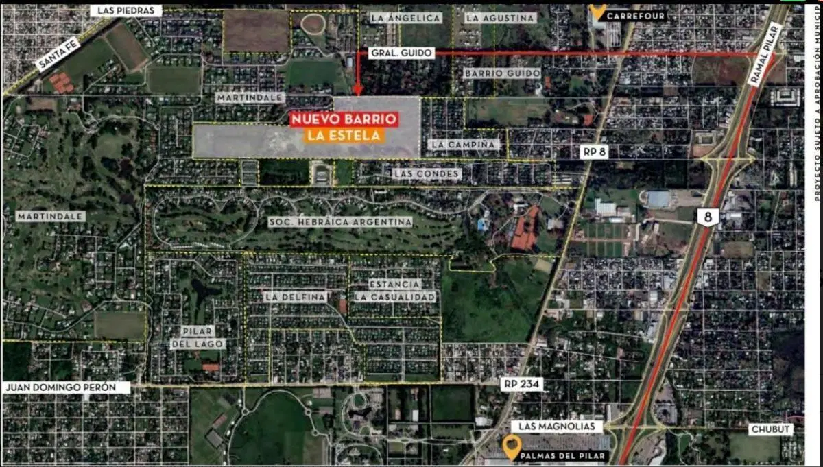 Terreno en venta - 645Mts2 - La Estela, Pilar 3