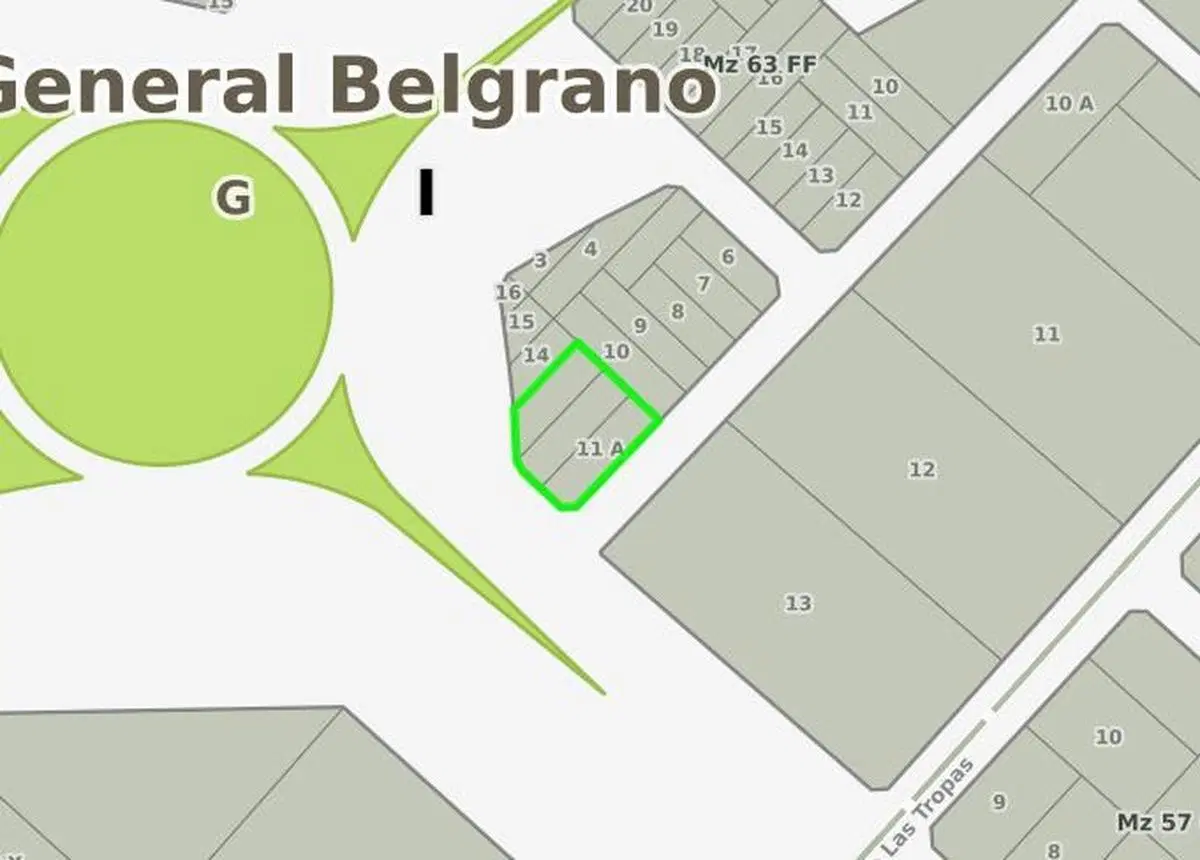 Terreno en venta - 979Mts2 - General Belgrano 3