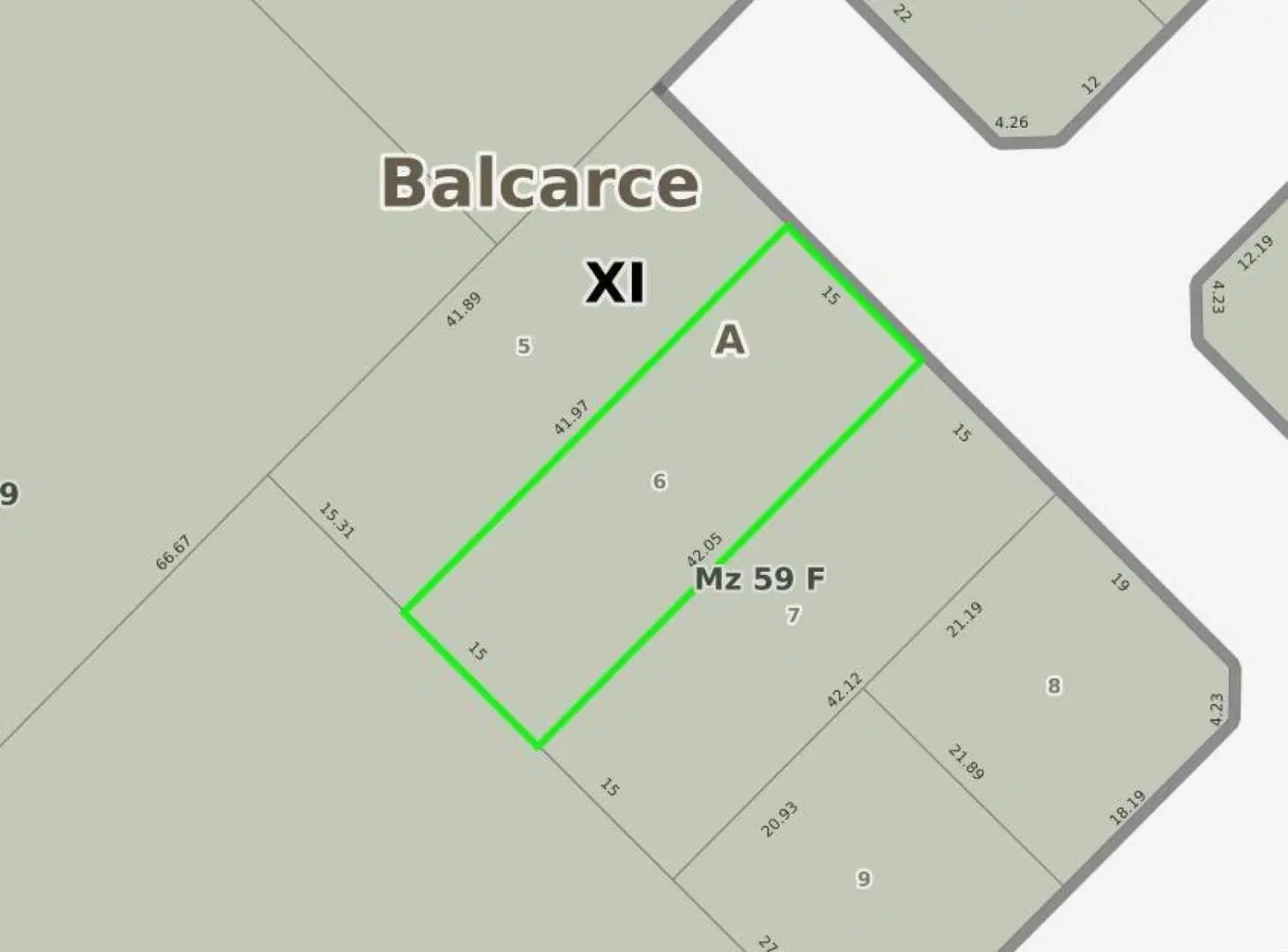 Terreno en venta - 630mts2 - Balcarce 5