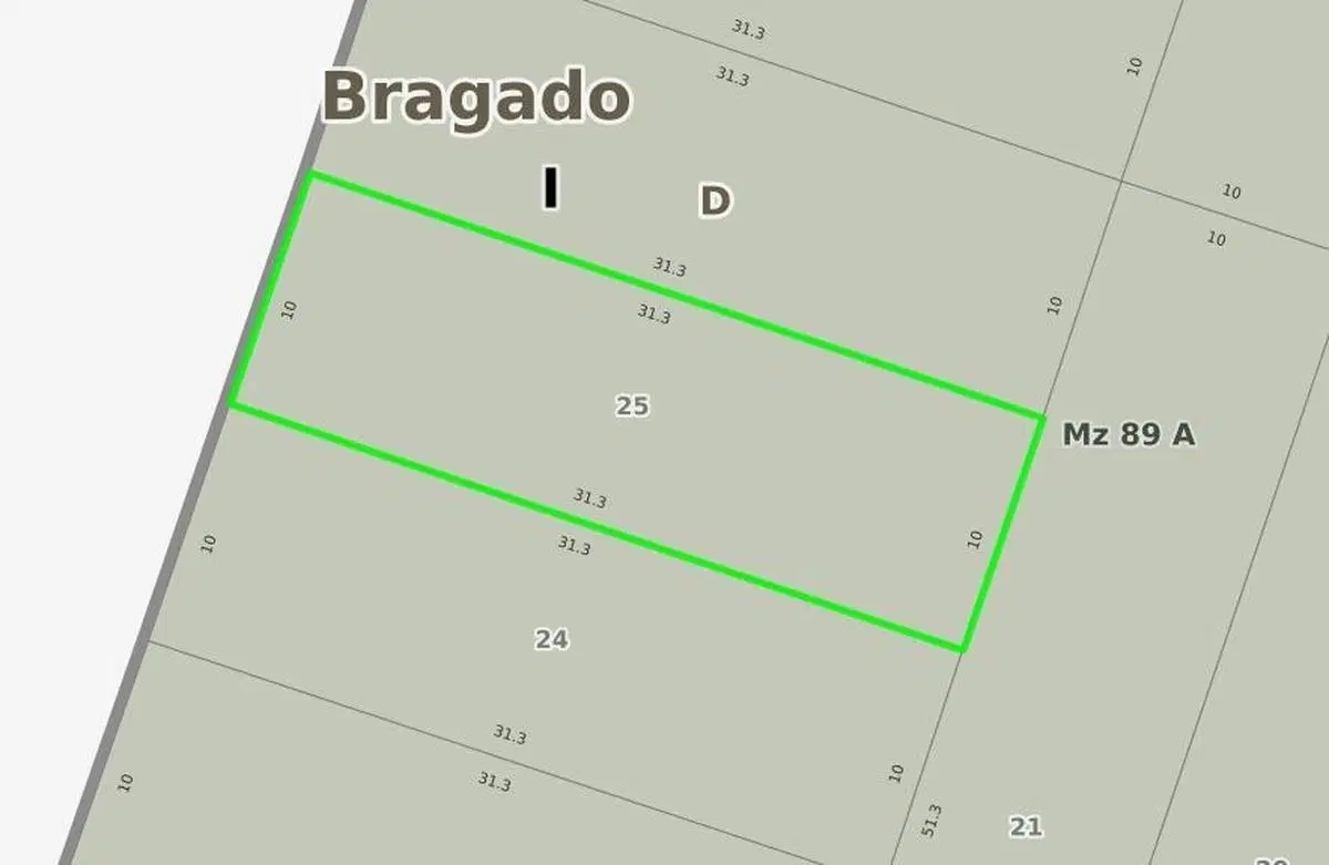 Terreno en venta - 313mts2 - Bragado 4
