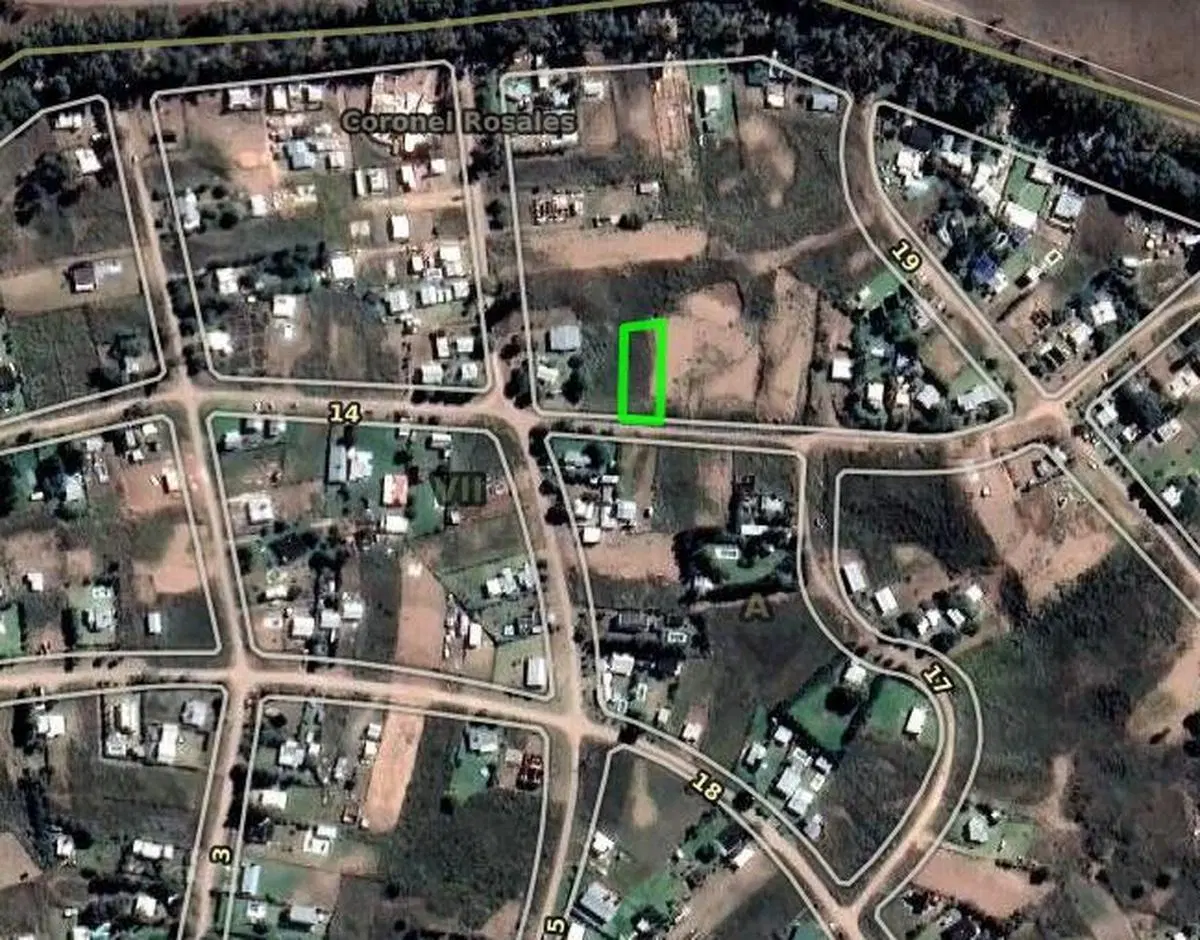 Terreno en venta - 981Mts2 - Coronel Rosales 1