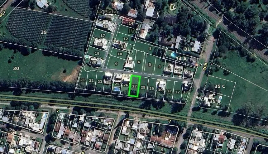 Terreno en venta - 415mts2 - Villa Elisa 8