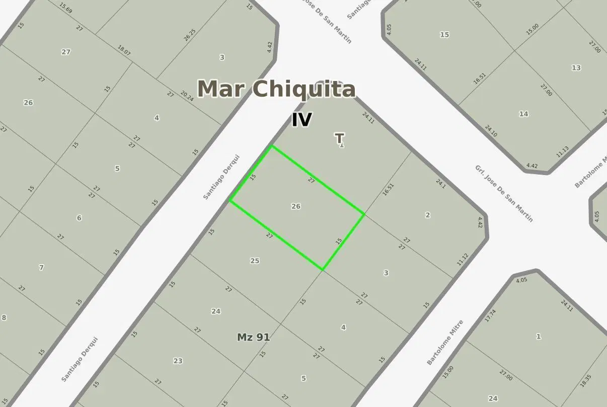 Terreno en venta - 405Mts2 - Mar Chiquita 3