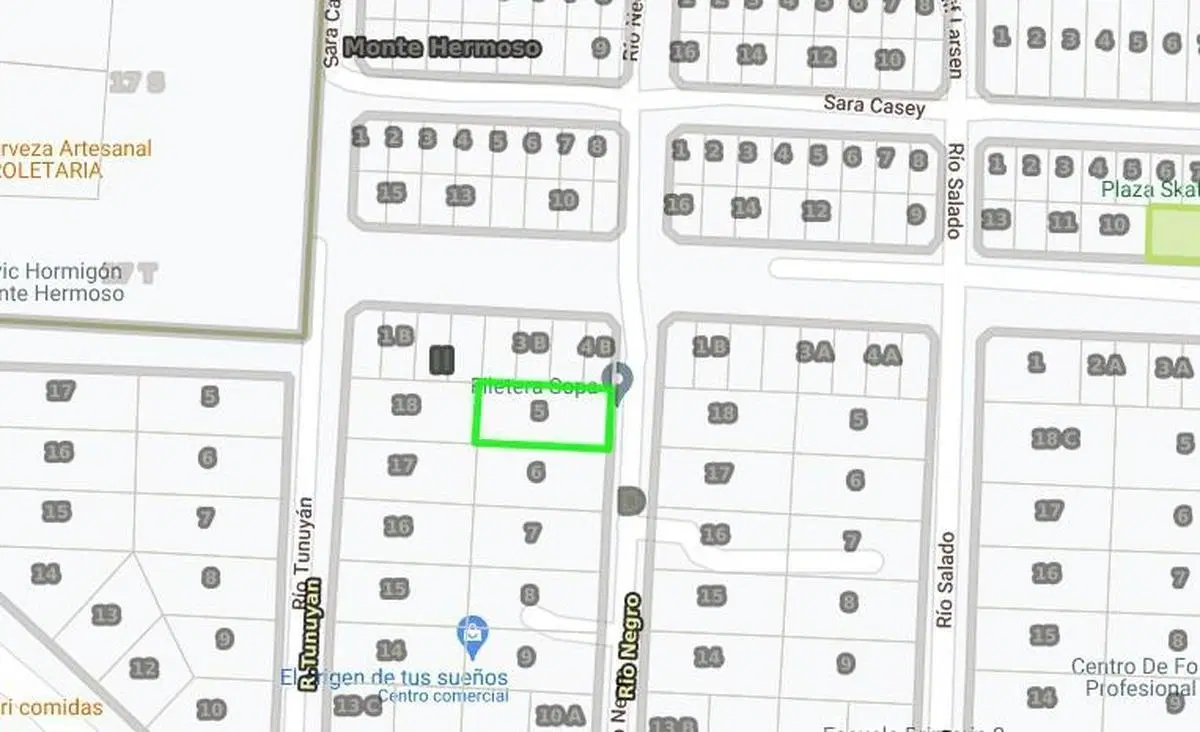 Terreno en venta - 720 mts2 - Monte Hermoso 3