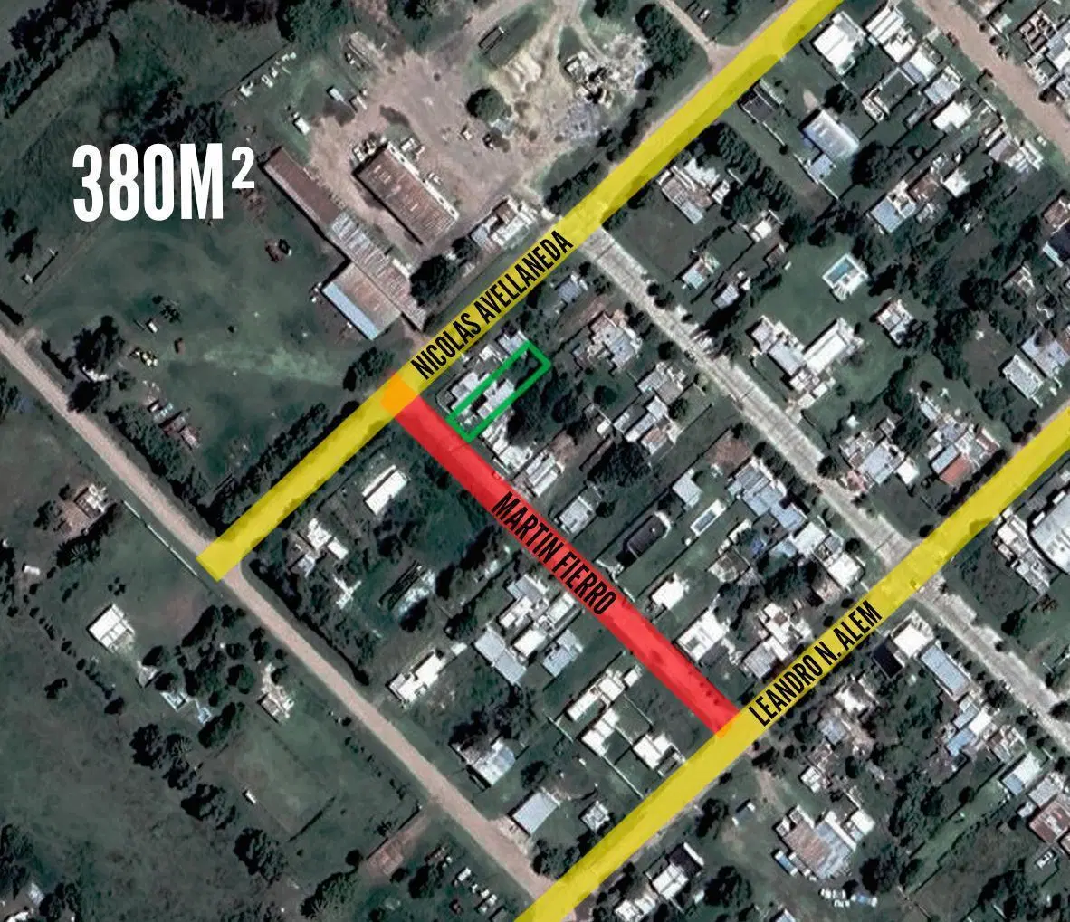 Terreno en venta - 380Mts2 - Henderson, Hipólito Yrigoyen 1