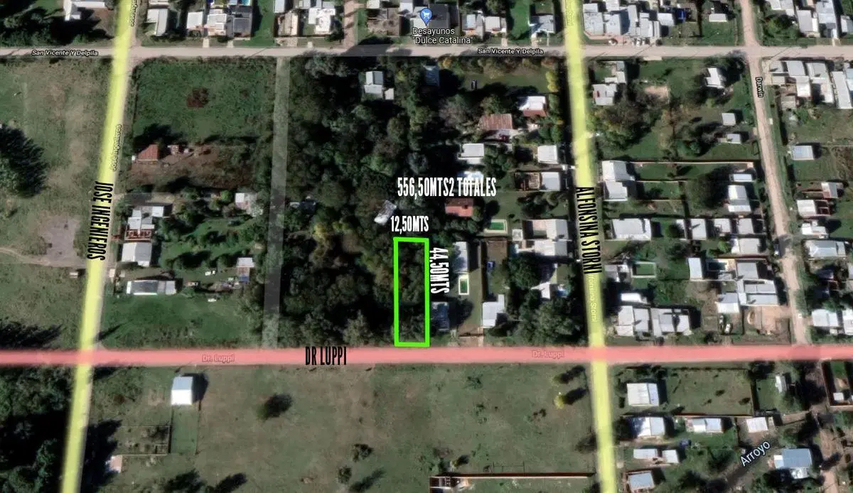 Terreno VENTA 12,5x44,5-556mts2 totales - Lujan 3