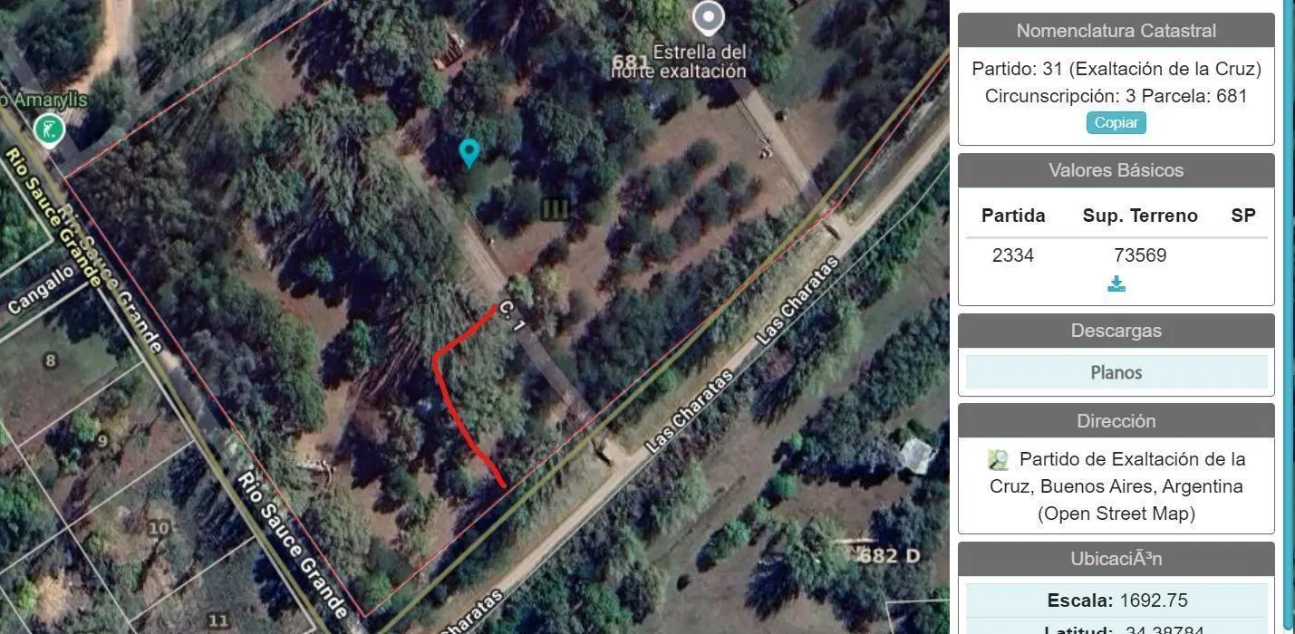 Terreno en venta - 1.527Mts2 - Los Pinos, Exaltación de la Cruz 1