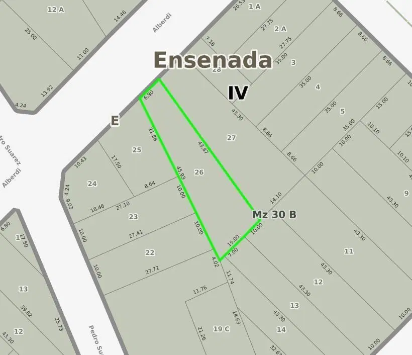 Terreno en venta - 453mts2 - Ensenada 1