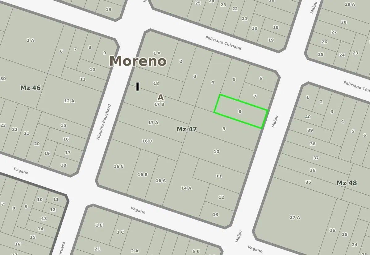 Terreno en venta - 638Mts2 - Moreno 2