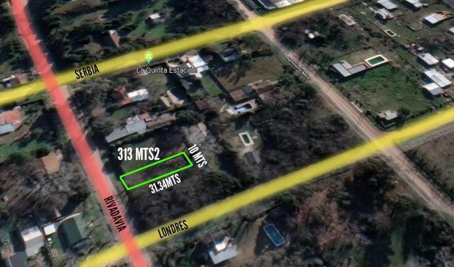 Terreno venta - 10x31,34mts -313mts2 totales - Villars 4