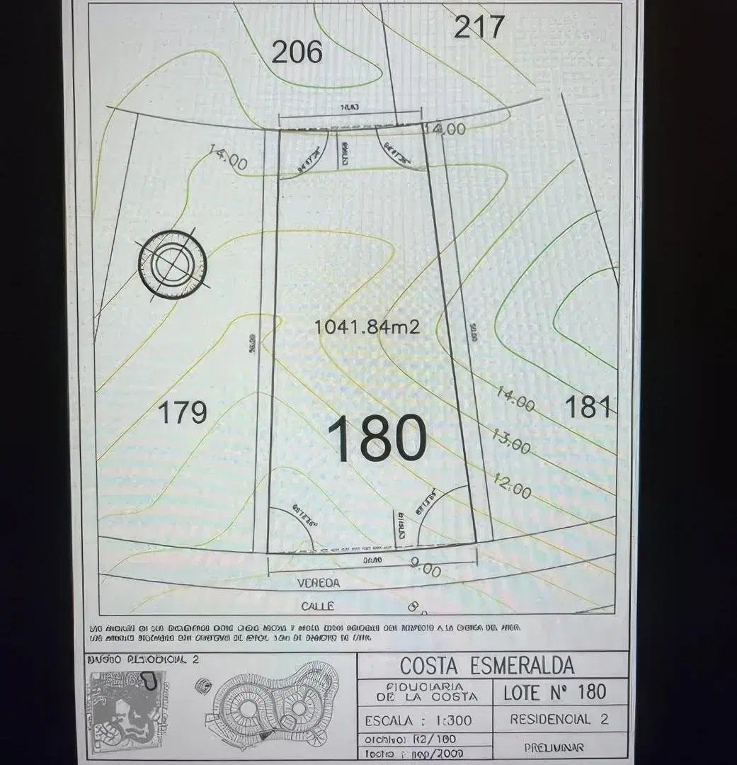 Terreno en venta - 1.041mts2 - Residencial II, Costa Esmeralda 3