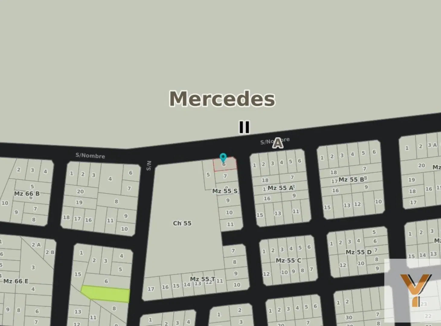 Terreno en venta - 329Mts2 - Mercedes 5