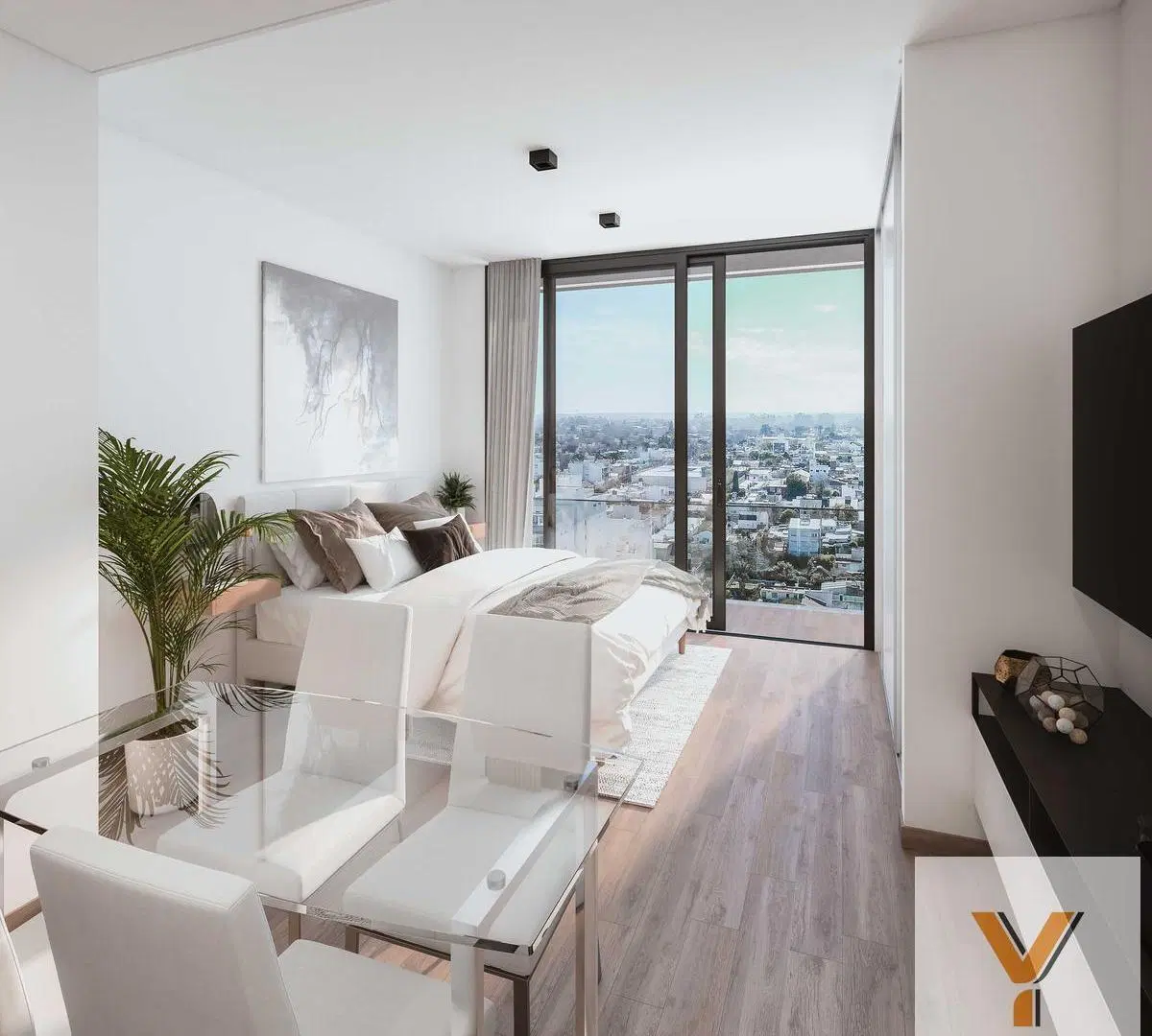 Monoambiente en construcción-venta -contrafrente-32 metros-Pozo - Avenida 7-La Plata 5