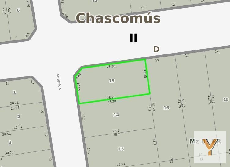 Terreno en venta - 383Mts2 - Chascomus