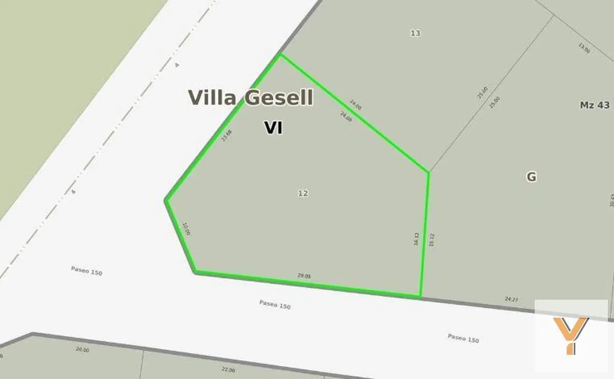 Terreno en venta - 442Mts2 - Villa Gesell 5