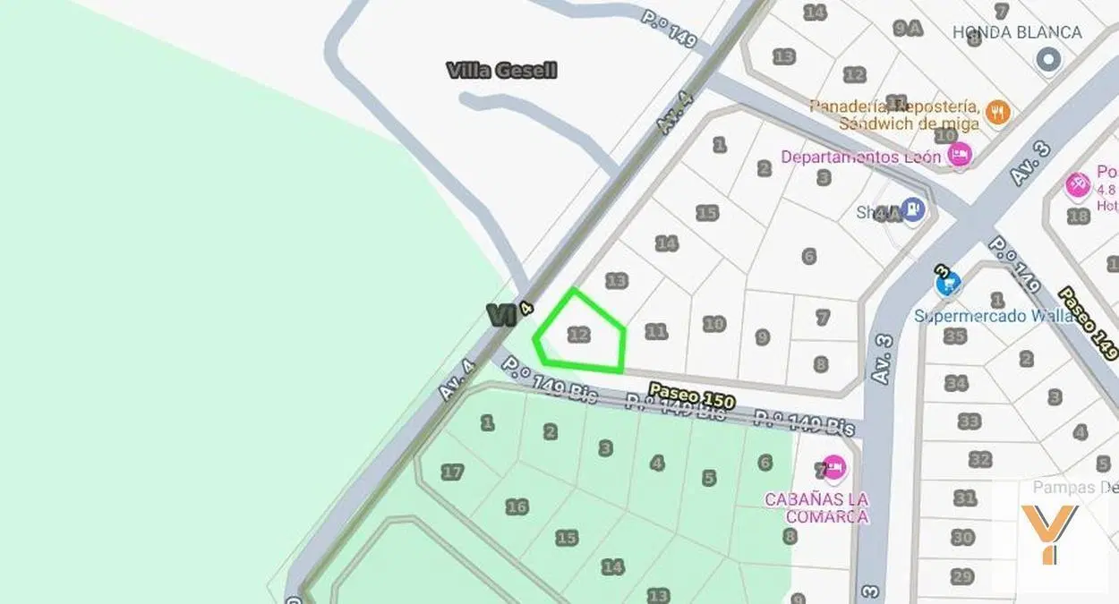 Terreno en venta - 442Mts2 - Villa Gesell 1