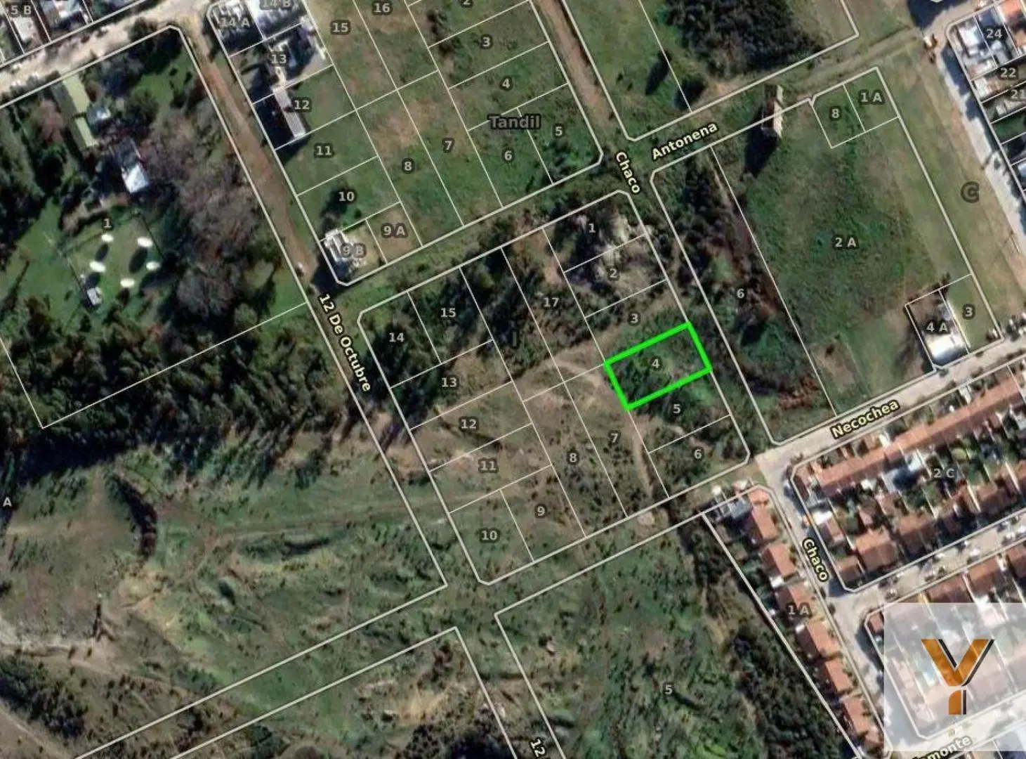Terreno venta - 25,65x39,9mts - 864mts2 totales - Tandil 2