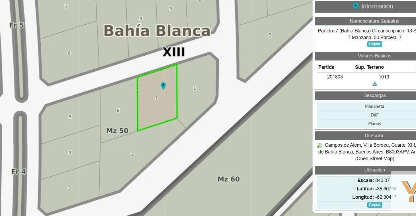 Terreno en venta - 1.013Mts2 - Bahía Blanca 5