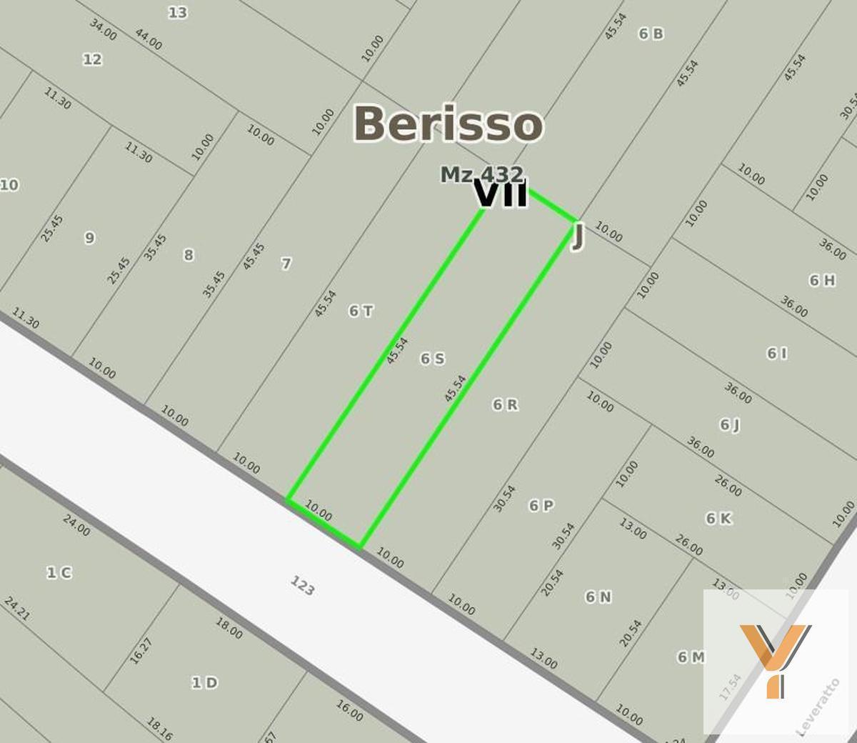 Foto de Terreno en venta - 455Mts2 - Berisso, imagen 1