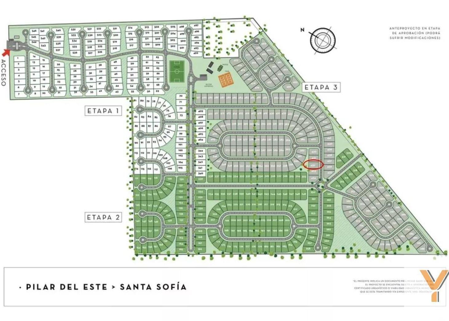 Foto de Terreno en venta - 491mts2 - Santa Sofía, Pilar Del Este, imagen 3