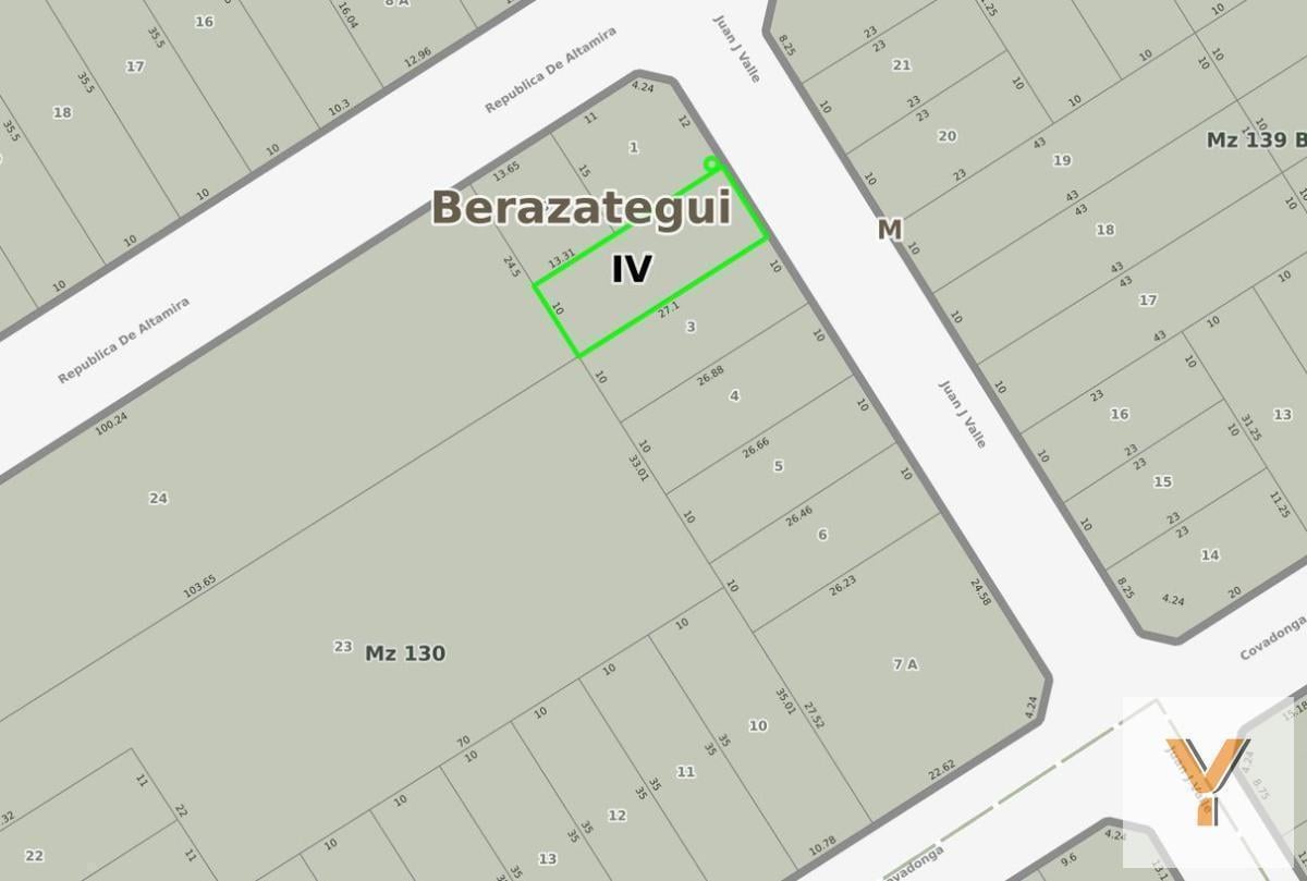 Foto de Terreno VENTA - 10x27mts - 272mts2 totales - Berazategui, imagen 1