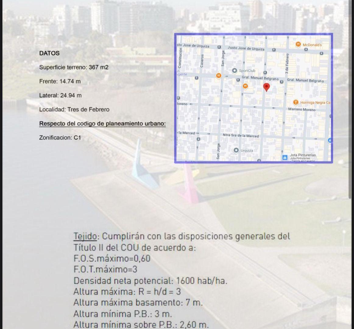 Venta Lote Caseros, Tres de Febrero, Andres Ferreyra 2726