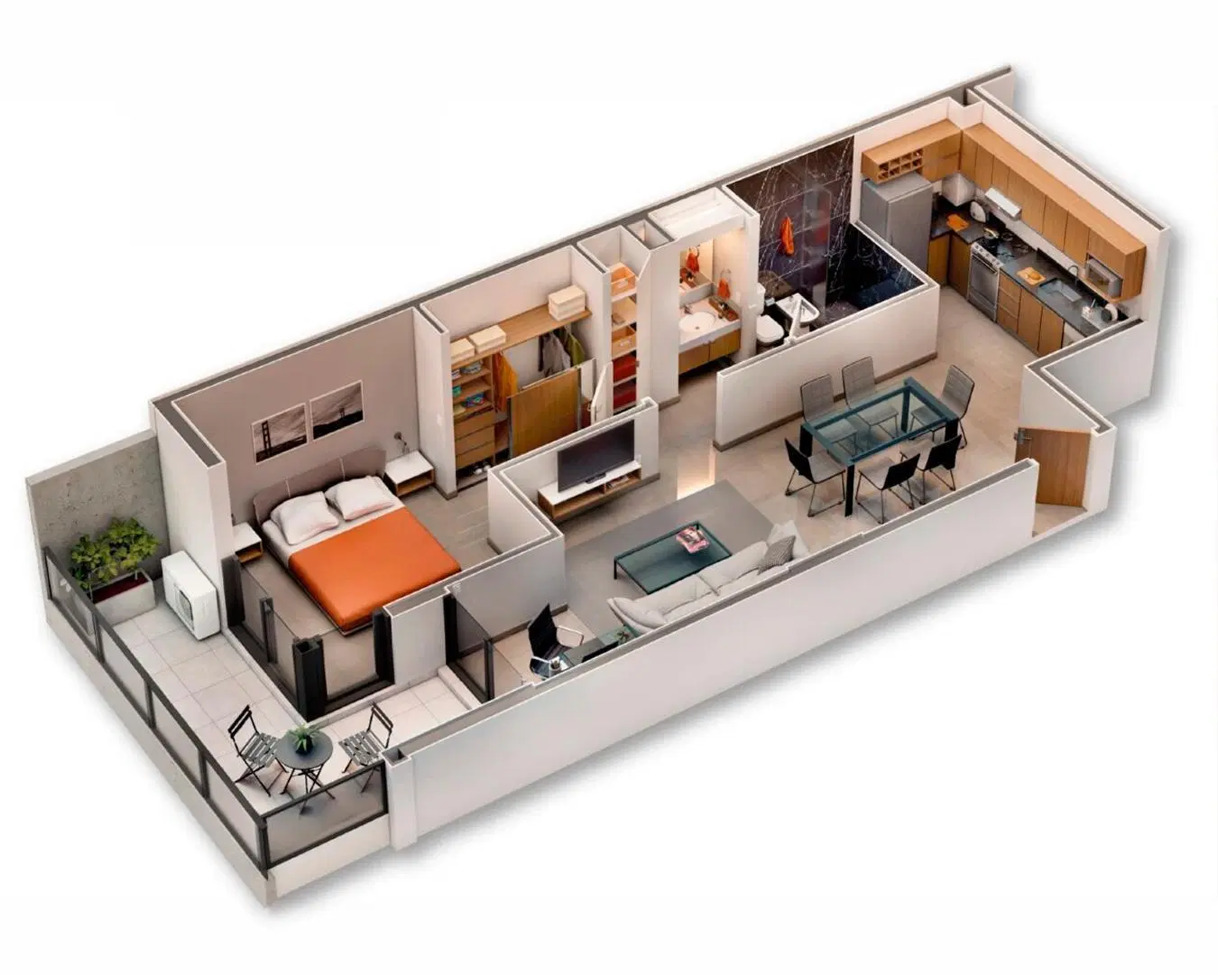 VENTA| Departamento 1 Dorm. en REGGIA 9 -TBU98600 AP8501269 5