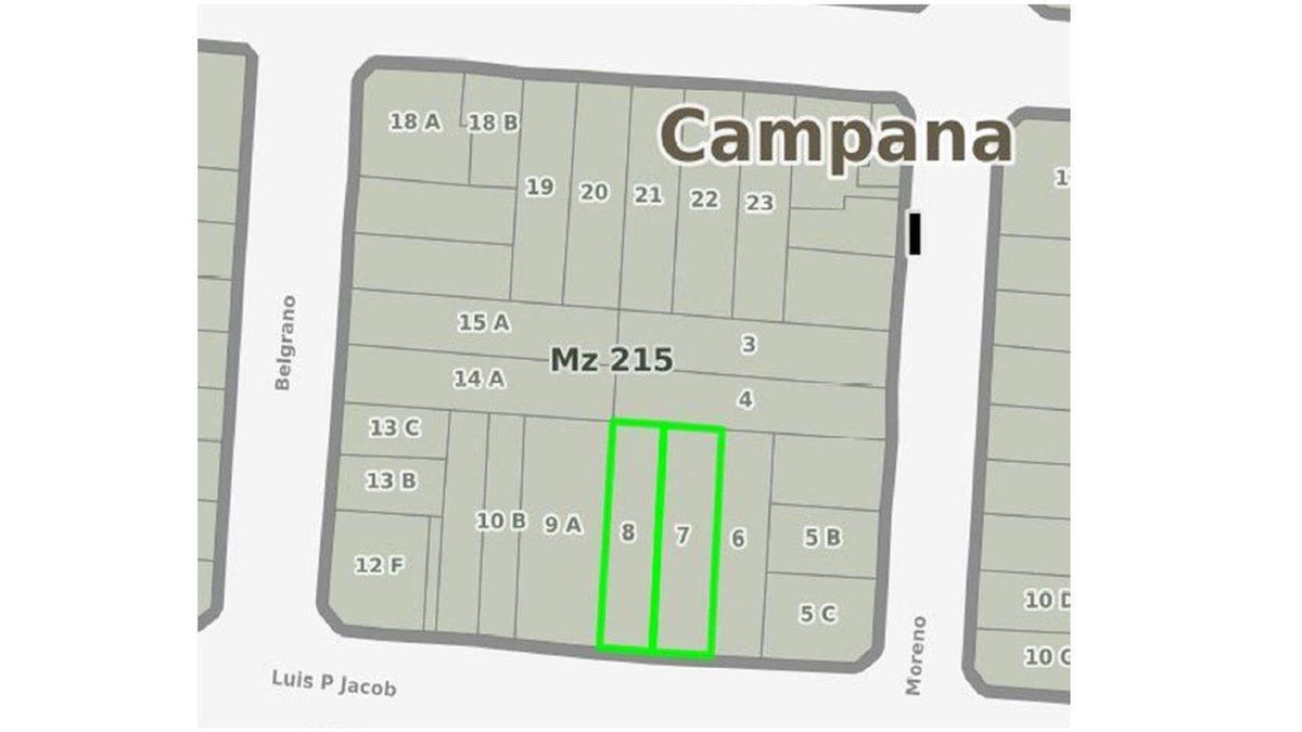Foto de TERRENO LOTE VENTA CAMPANA CENTRO 1076m2 VENDIBLES, imagen 4